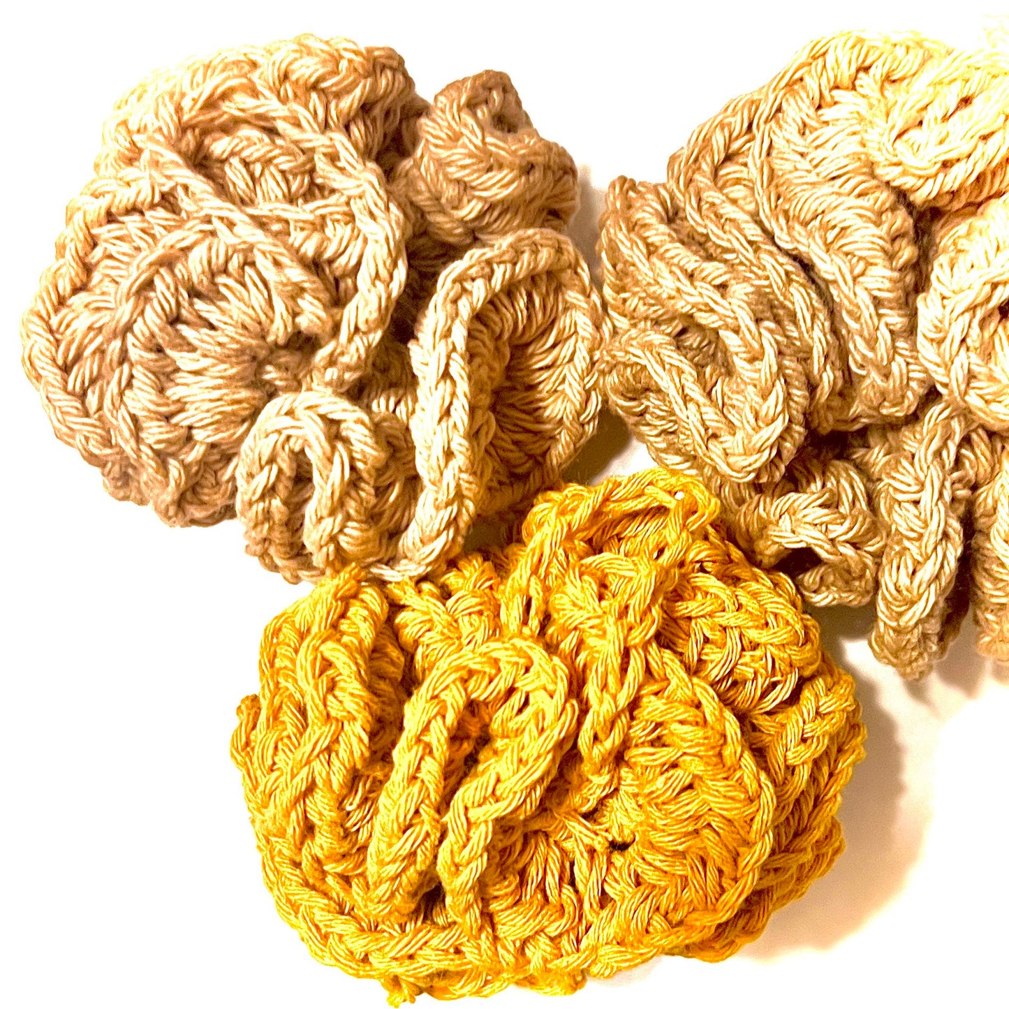 Hand Crocheted Cotton Shower & Bath Pouf