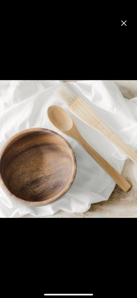 Bowl, Brush and Spoon Skincare Set