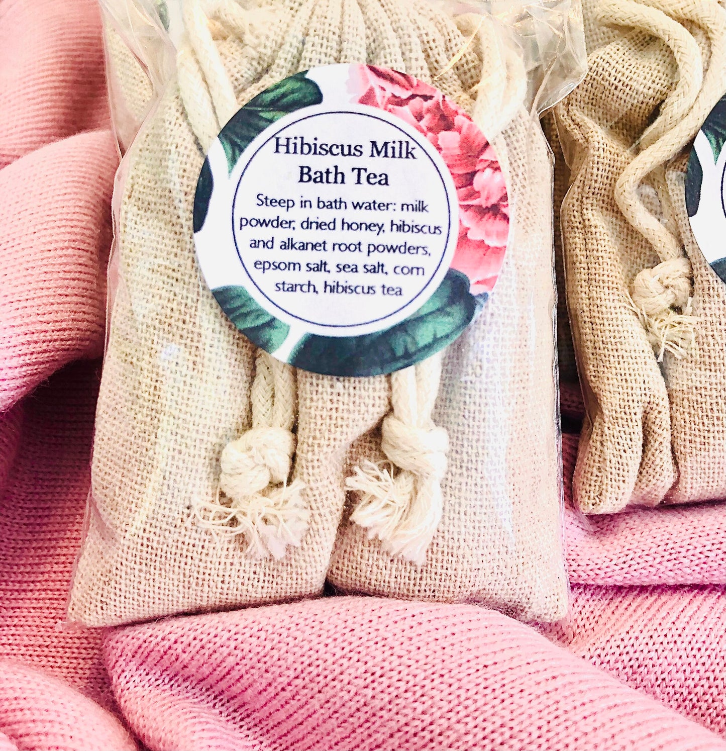 Hibiscus and Honey Milk Bath